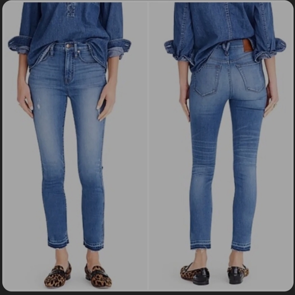 J. Crew Point Sur Size 26 10" Hightower Straight Jeans Let Down Hem